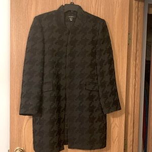 Louben dress jacket open front women’s size 10. Black on black